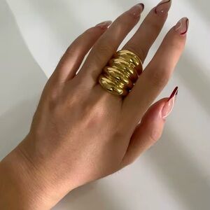 Elegant Gold Statement Ring